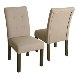 HomePop Kristin Tufted Dining Chair 2-piece Set