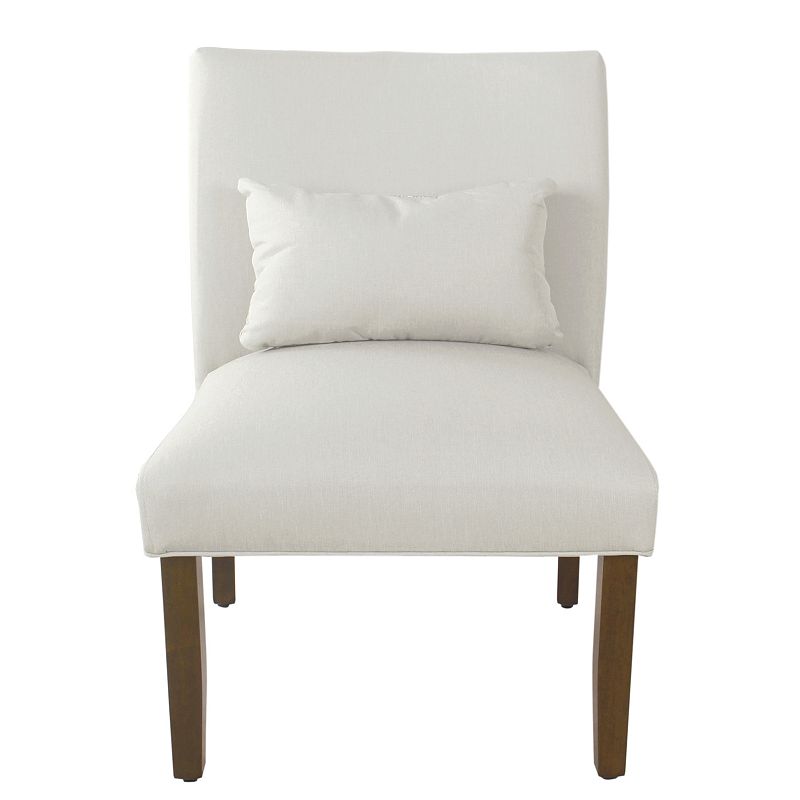 HomePop Parker Printed Accent Chair & Pillow 2-piece Set, White