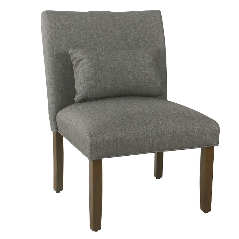 HomePop Parker Printed Accent Chair & Pillow 2-piece Set, Grey