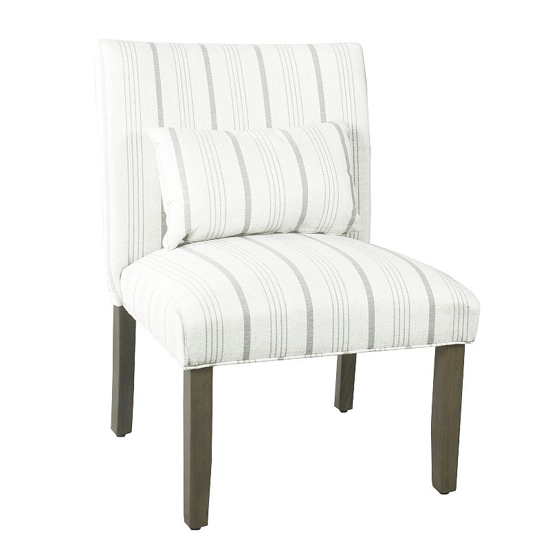 HomePop Parker Printed Accent Chair & Pillow 2-piece Set, Grey