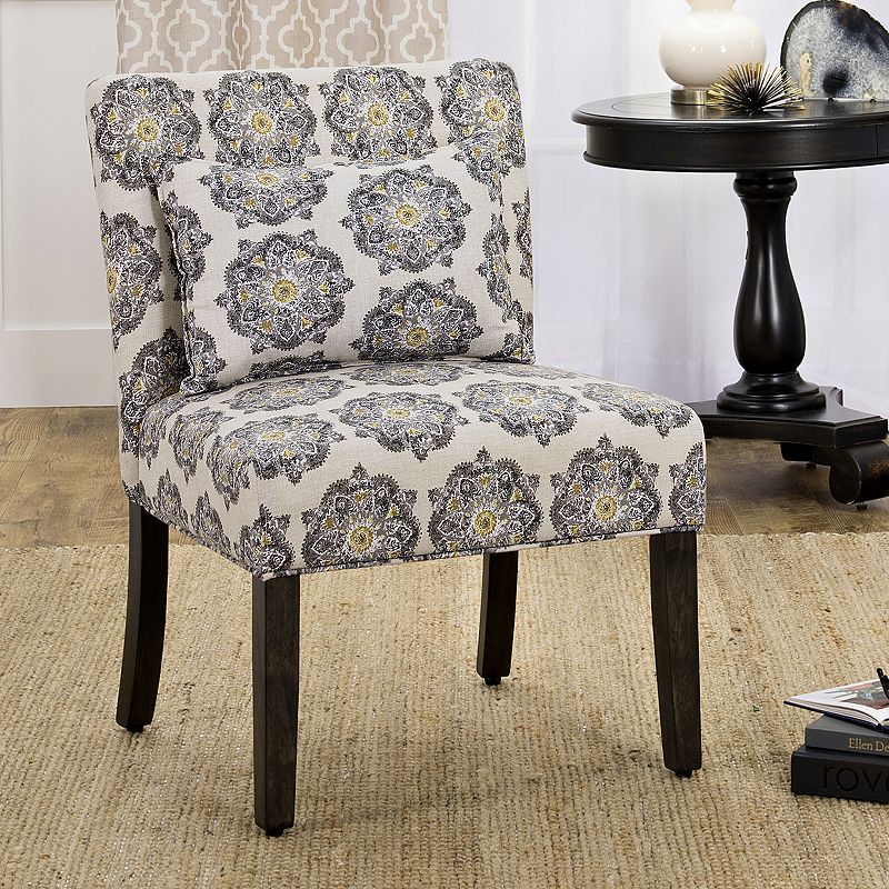 HomePop Parker Printed Accent Chair & Pillow 2-piece Set, Grey - 74033044 - Furniture This HomePop Parker accent chair and pillow set of sku 74033044