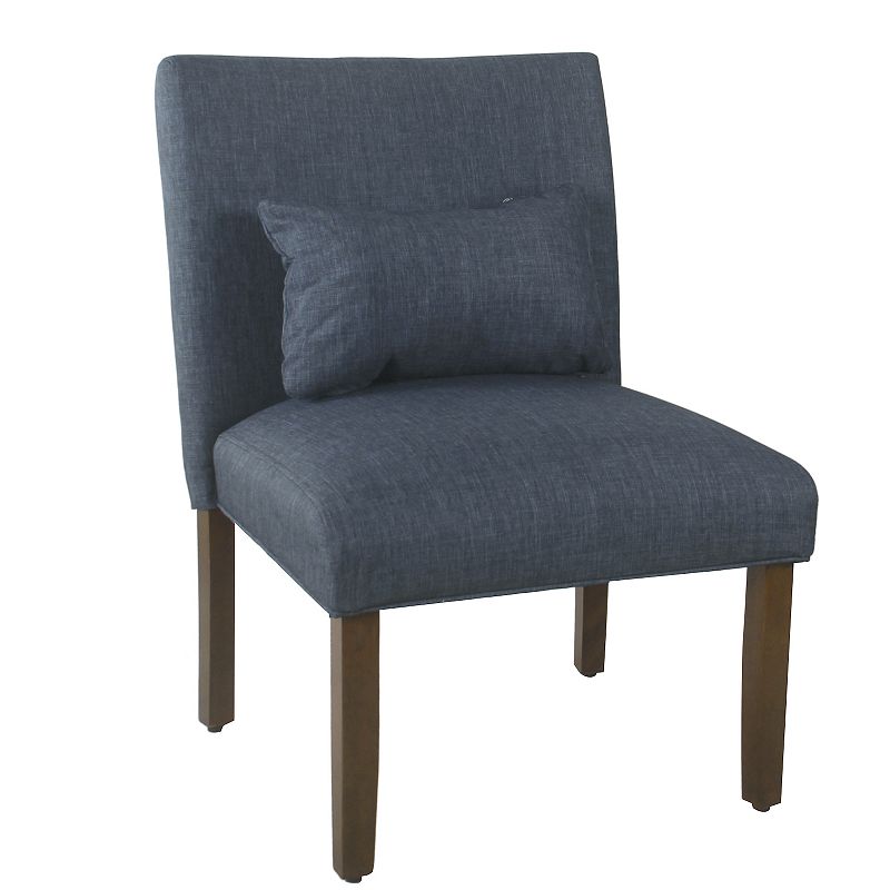 HomePop Parker Printed Accent Chair & Pillow 2-piece Set, Blue
