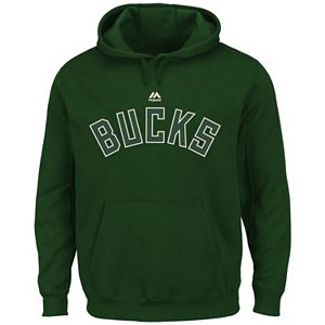 Big & Tall Majestic Milwaukee Bucks Logo Hoodie