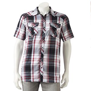 Men's Burnside Plaid Button-Down Shirt