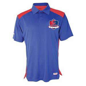 Men's Stitches Chicago Cubs Interlock Polo