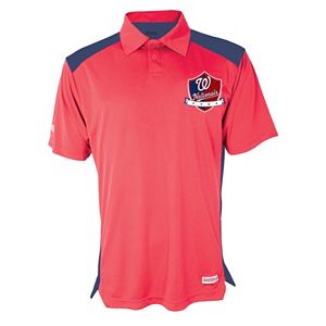Men's Stitches Washington Nationals Interlock Polo