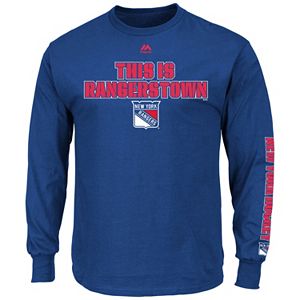 Boys 8-20 Majestic New York Rangers Hockey Long-Sleeve Tee