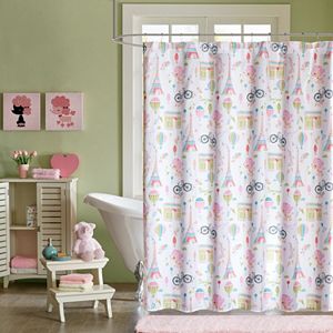 Mi Zone Kids Penelope The Poodle Printed Shower Curtain