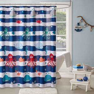 Mi Zone Kids Under The Sea Printed Shower Curtain