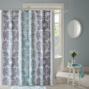 Urban Habitat Teo Printed Shower Curtain