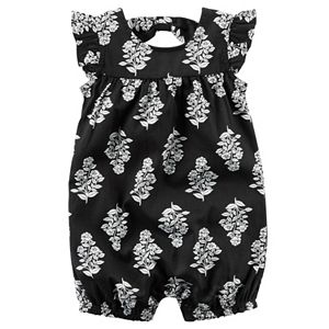 Baby Girl Carter's Floral Cut-Out Back Romper