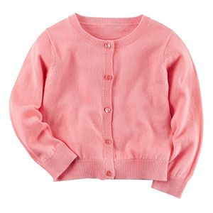 Toddler Girl Carter's Rhinestone Button Cardigan