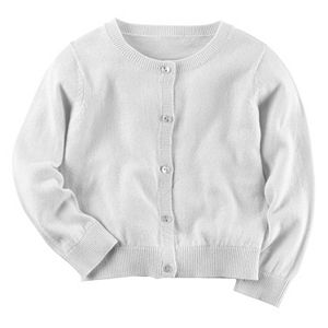 Girls 4-8 Carter's Rhinestone Button Cardigan