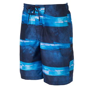 Men's Speedo VaporPLUS Setting Sun Striped Swim Trunks