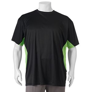 Big & Tall Russell Dri-Power Bridseye Contrast Performance  Athletic Tee