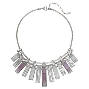 Jennifer Lopez Graduated Geometric Bar Statement Necklace