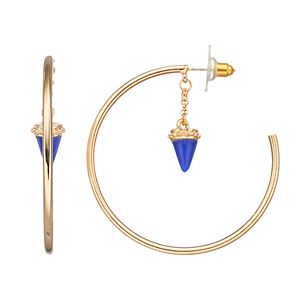 Jennifer Lopez Blue Orbital Hoop Earrings