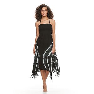 Women's Exist Tie-Dye Smocked Cover-Up