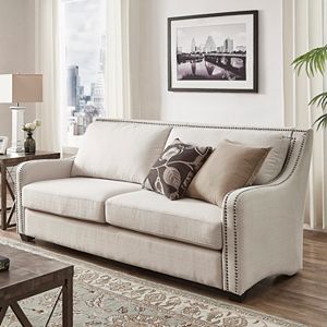 HomeVance Carriage Hill Nail Head Accent Sofa