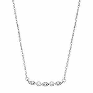 LC Lauren Conrad 10k White Gold Diamond Accent Necklace