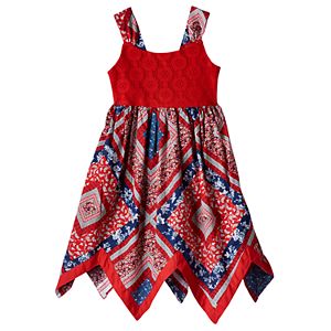 Toddler Girl Blueberi Boulevard Bandana Crochet Dress