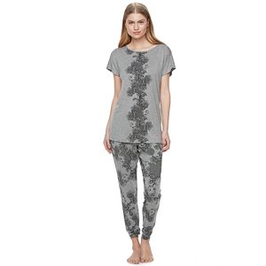 Women's Apt. 9® Pajamas: Love Story Tunic Top & Jogger Pants PJ Set