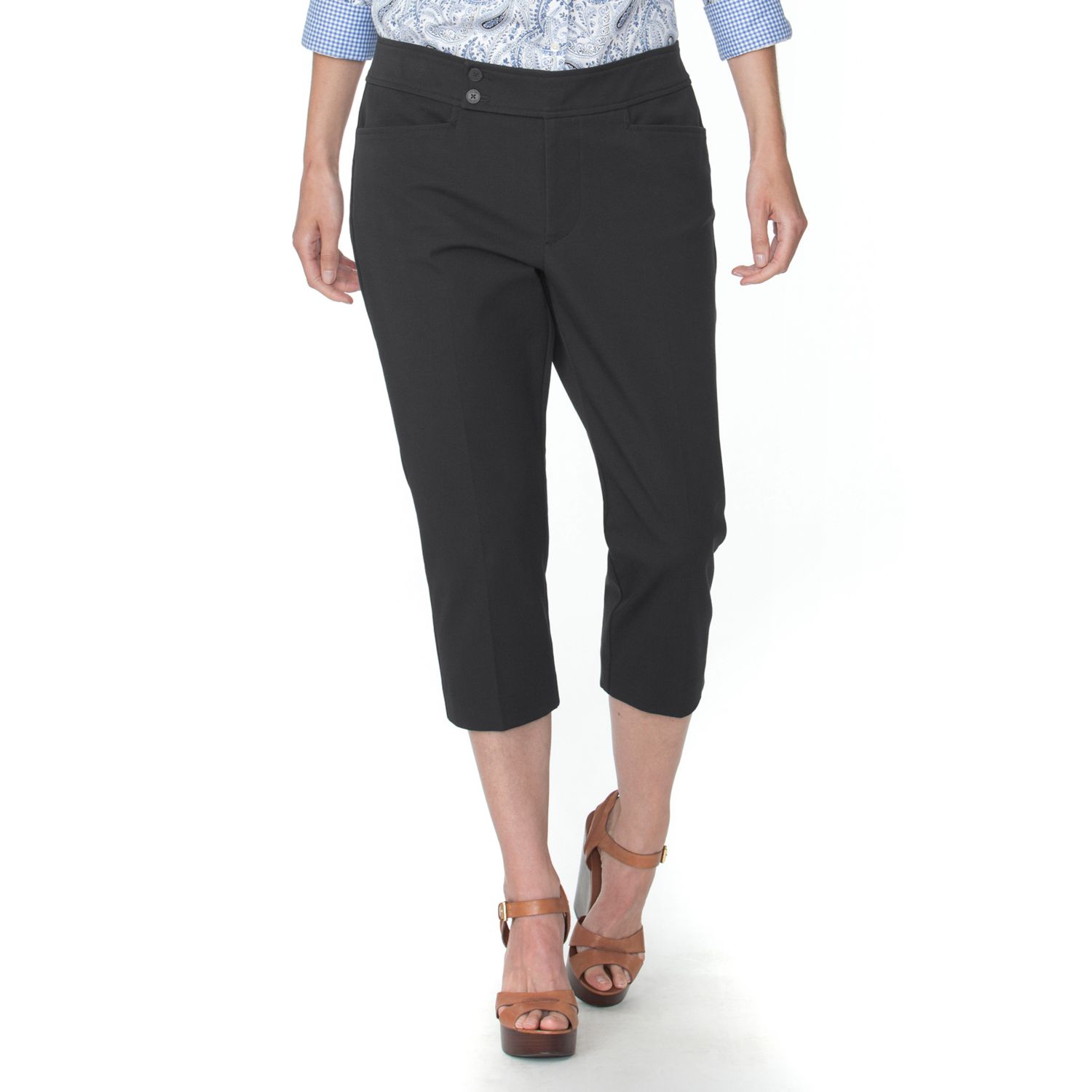 kohls womens chaps capris