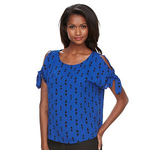 Petite Apt. 9® Crepe Cold-Shoulder Top