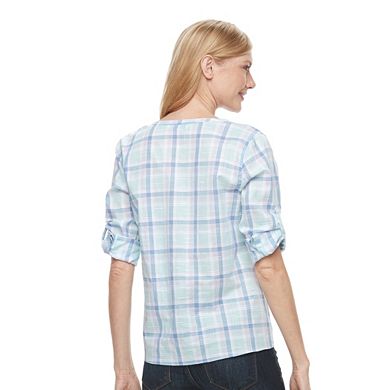 Women's Croft & Barrow® Tie-Front Shirt