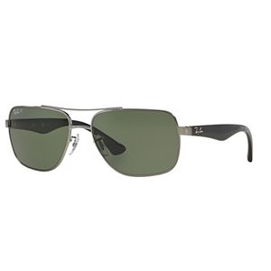 Ray-Ban Highstreet RB3483 60mm Square Polarized Sunglasses