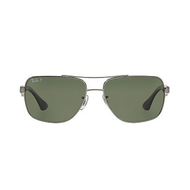 Ray-Ban Highstreet RB3483 60mm Square Polarized Sunglasses