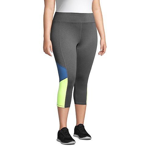 Download Plus Size Just My Size Colorblock Capri Leggings