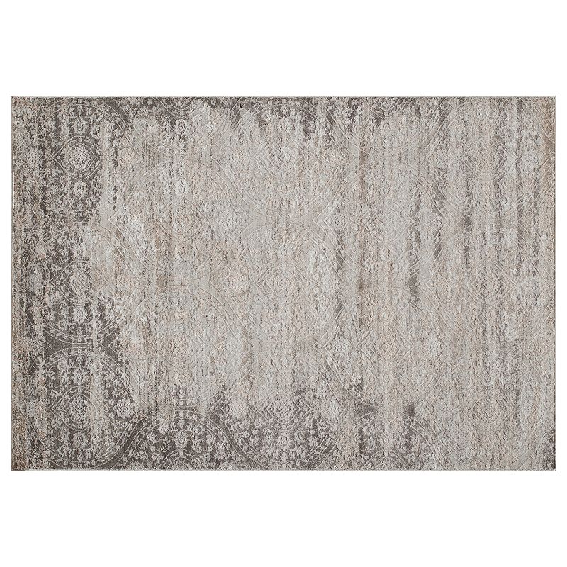 Momeni Juliet Declan Floral Rug, Lt Beige, 5X7.5 Ft