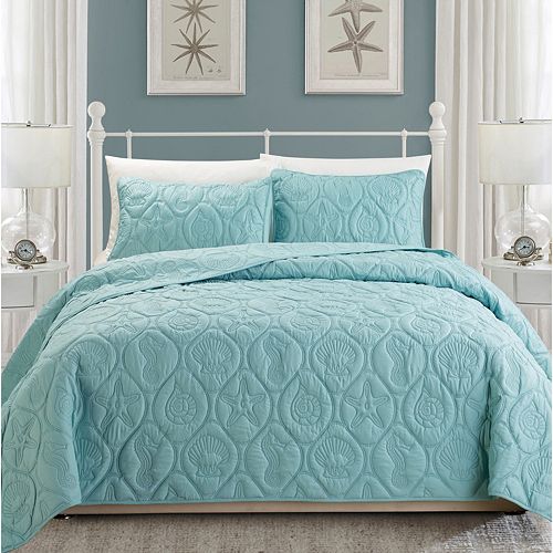 Coral 3-piece Quilt Set