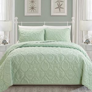 Coral 3-piece Quilt Set