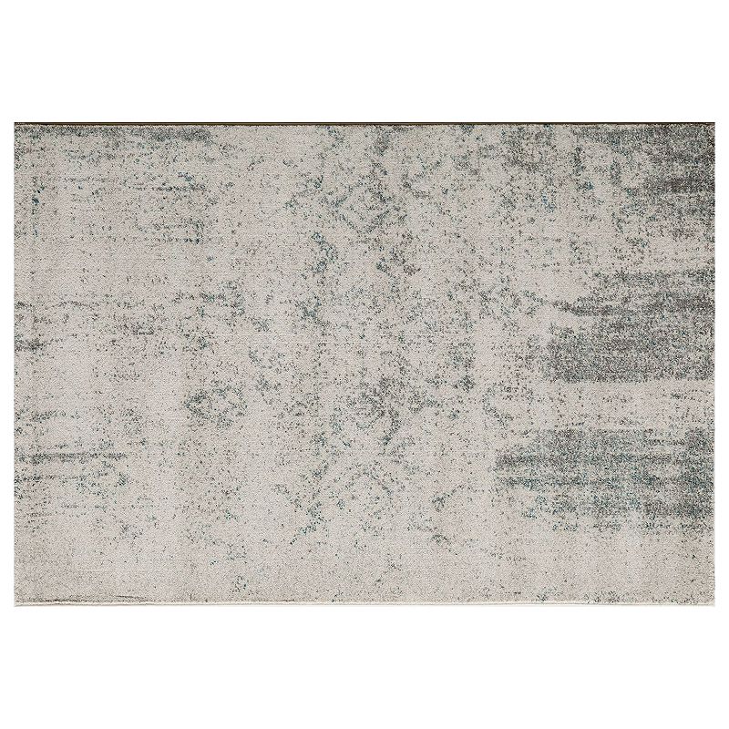 Momeni Loft Tavis Abstract Rug, White, 5X7.5 Ft