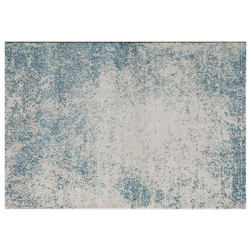 Momeni Loft Astrid Abstract Rug, Blue, 5X7.5 Ft