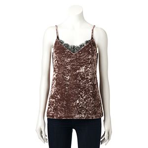 Women's Jennifer Lopez Crushed Velvet Cami