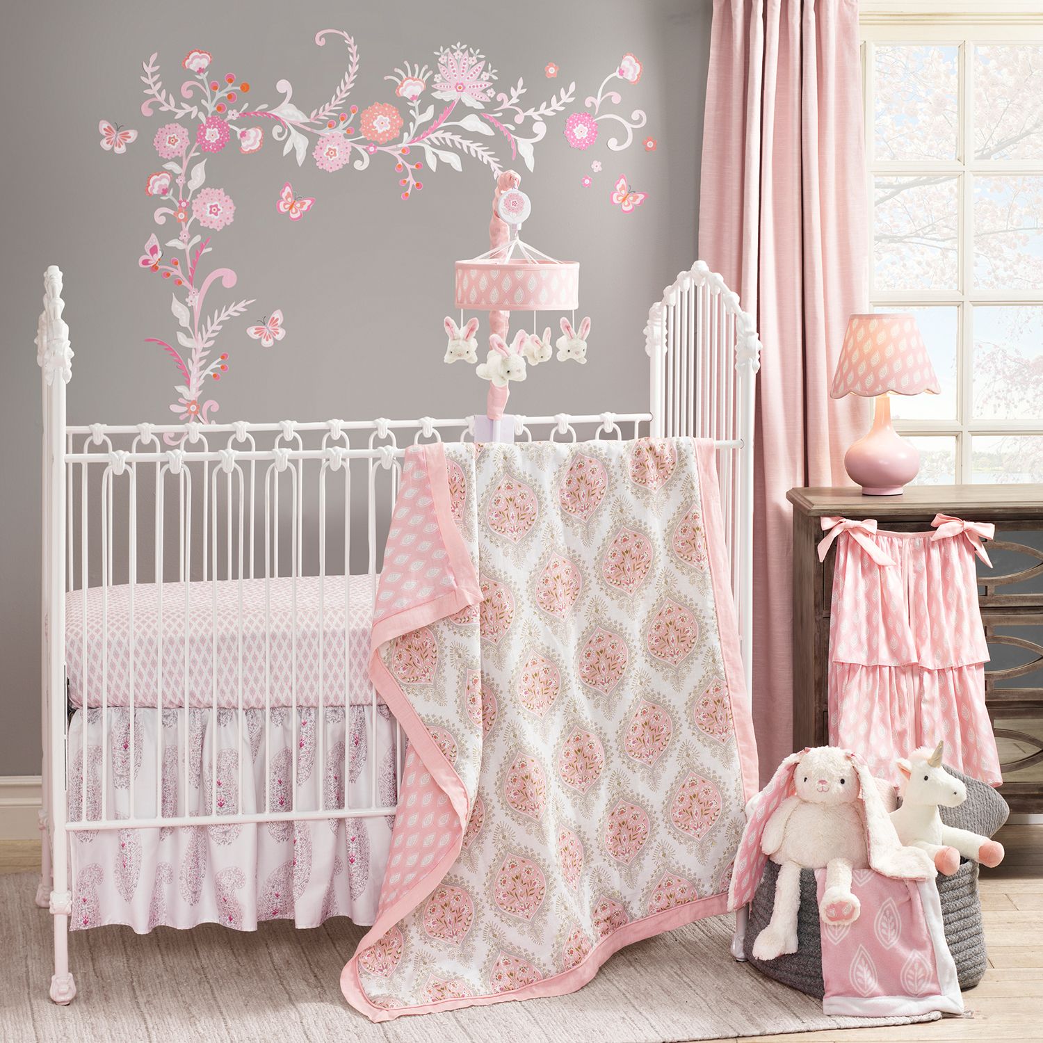 heart crib bedding