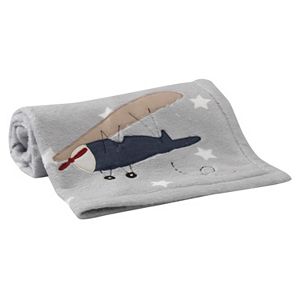 Lambs & Ivy Evan Airplane Fleece Blanket