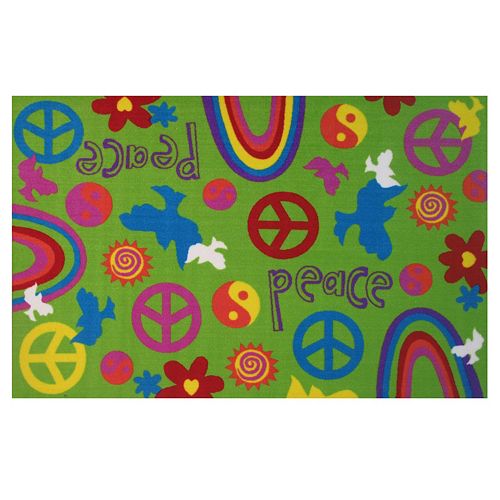 Fun Rugs Fun Time Peace & Harmony Rug – 3’3” x 4’10”