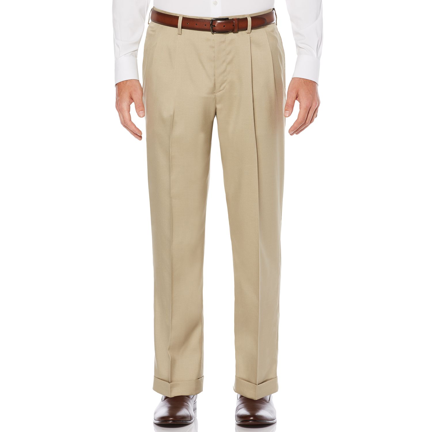 savane pleated khaki pants