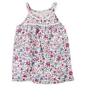 Toddler Girl Carter's Patterned Fringe Woven Top