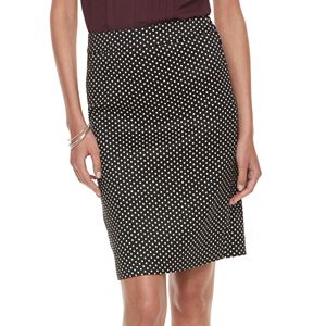 Women's ELLE™ Polka-Dot Pencil Skirt