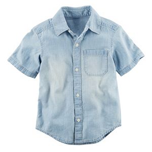 Baby Boy Carter's Chambray Woven Button-Front Shirt