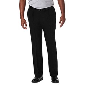 Big & Tall Haggar® Cool 18® PRO Wrinkle-Free Pleated Expandable Waist Pants