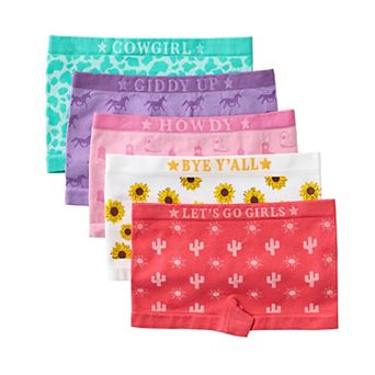Girls 4-16 SO® 5 pk Striped & Seamless Solid Boyshort Panties