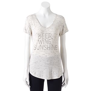 Women's Apt. 9® Graphic V-Neck Tee
