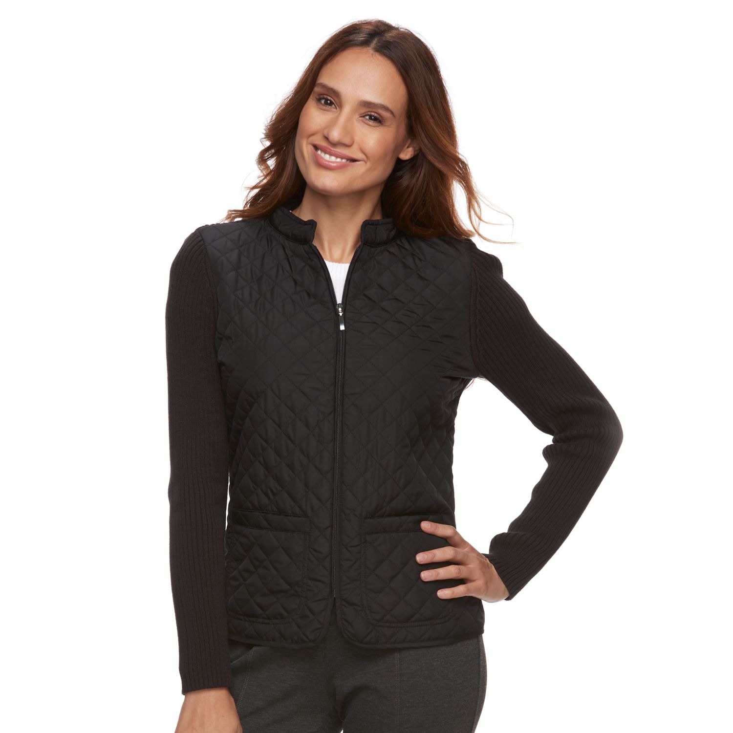 croft and barrow zip up sweater