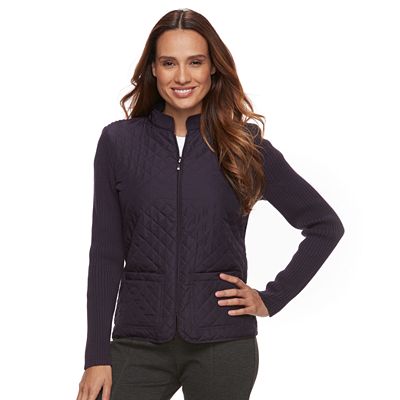 Croft and barrow zip up sweater online